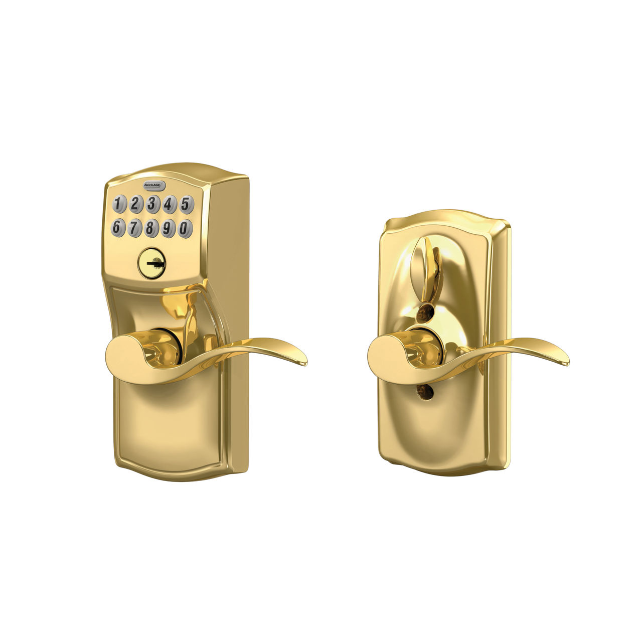 Keypad Lever and Accent Lever with Flex Lock