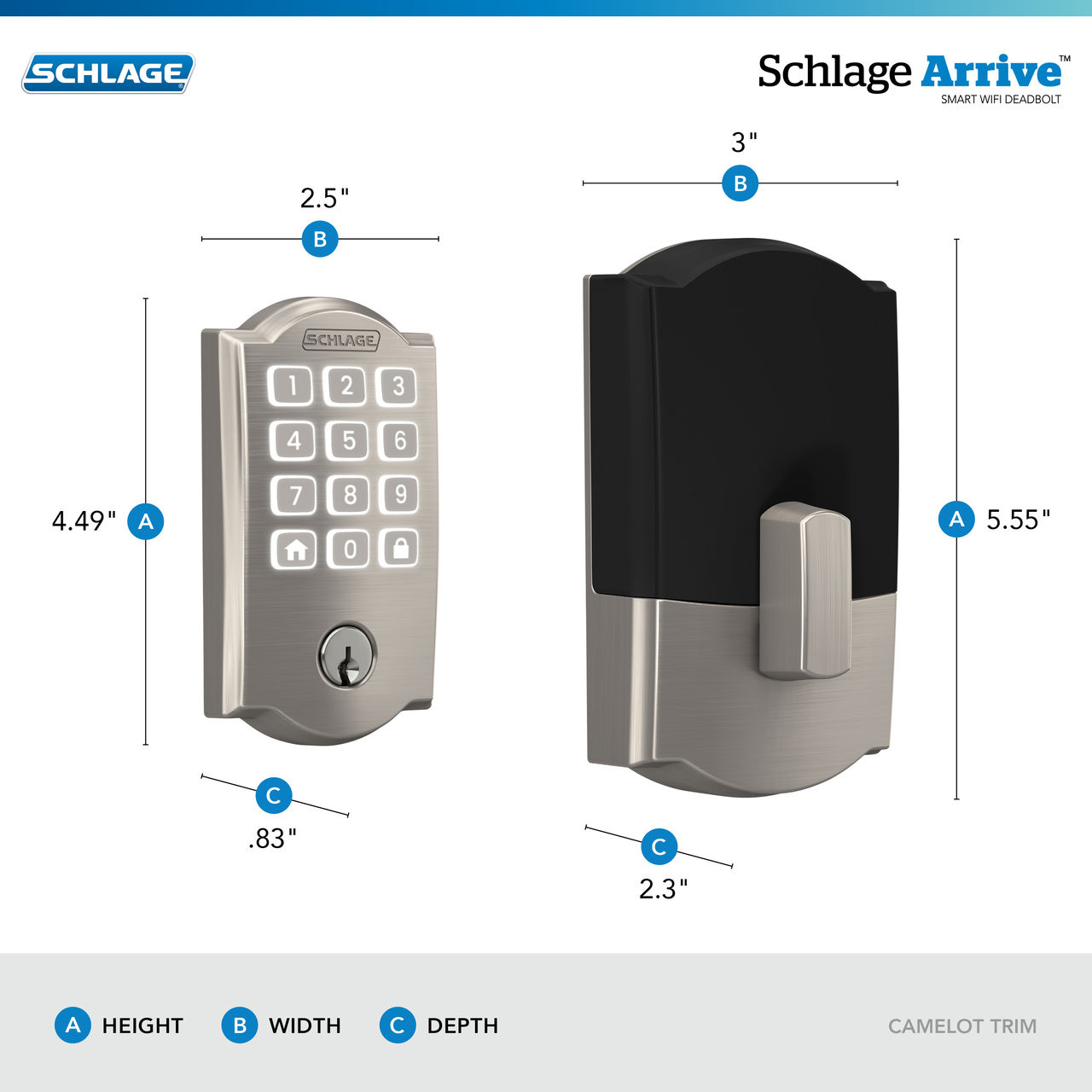 Stoneharbor Arrive™ Smart WiFi Deadbolt 4